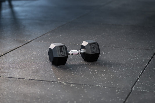 Hex Dumbbell - Hexagon Hanteln SQMIZE® HDBR gummiert, 2.5 - 40 kg www.simpleproducts.at 15 kg 