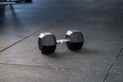 Hex Dumbbell - Hexagon Hanteln SQMIZE® HDBR gummiert, 2.5 - 40 kg www.simpleproducts.at 30 kg 