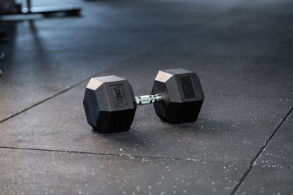 Hex Dumbbell - Hexagon Hanteln SQMIZE® HDBR gummiert, 2.5 - 40 kg www.simpleproducts.at 37.5 kg 