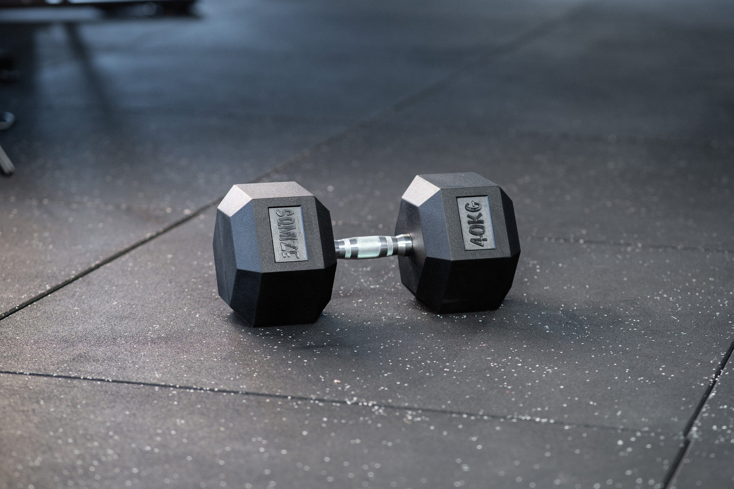 Hex Dumbbell - Hexagon Hanteln SQMIZE® HDBR gummiert, 2.5 - 40 kg www.simpleproducts.at 40 kg 