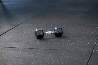 Hex Dumbbell - Hexagon Hanteln SQMIZE® HDBR gummiert, 2.5 - 40 kg www.simpleproducts.at 5 kg 